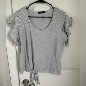 Stripped Top with tie